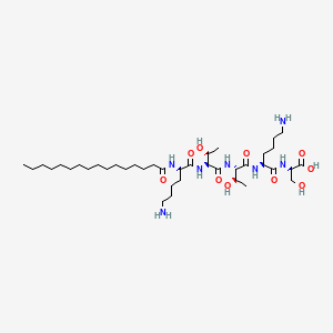 Two-dimensional structure of Palmitoyl pentapeptide-4